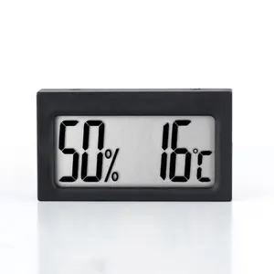 Termometer higrometer Digital untuk ruangan, pengukur temperatur kelembapan elektronik