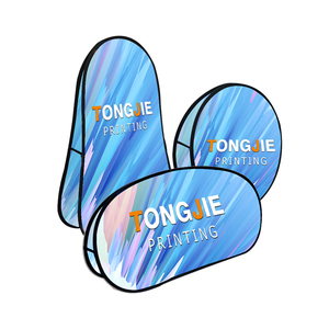 Expositor <span class=keywords><strong>Publicitario</strong></span> para Eventos Deportivos al Aire Libre, Soporte de Exhibición de Pancartas, <span class=keywords><strong>Diseño</strong></span> Vertical Cuadrado, Material de Poliéster Resistente, 4 Clavos para el Suelo - Product Image 6