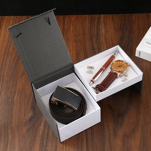 IStapromo Gifts Boutique Gift Set Keychain Cufflinks Large Dial Quartz Watch <b>Pen</b> Set - Product Image 2