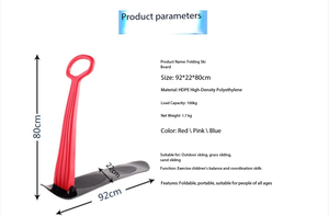 Planche à neige pliable multicolores pour enfants et adultes, vente en gros directe du fabricant - Product Image 3