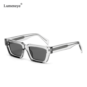 Lumeneye piccoli <span class=keywords><strong>occhiali</strong></span> <span class=keywords><strong>da</strong></span> <span class=keywords><strong>sole</strong></span> Vintage firmati neri <span class=keywords><strong>da</strong></span> <span class=keywords><strong>donna</strong></span> di lusso quadrati <span class=keywords><strong>rettangolari</strong></span> blu lenti <span class=keywords><strong>da</strong></span> uomo UV400 di alta qualità - Product Image 3
