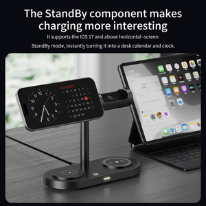 Base de Carga Inalámbrica Magnética Qi22 de 25 W y <span class=keywords><strong>7</strong></span> en 1, Base de Carga Rápida Multidispositivo con Refrigeración para <span class=keywords><strong>iPhone</strong></span>, Apple Watch, <span class=keywords><strong>AirPods</strong></span> - Product Image 6
