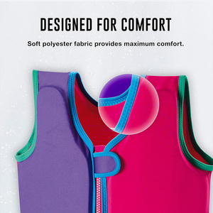 سترة نجاة للأطفال من النيوبرين بالجملة ، سترة رياضية مائية تعويم 22-66 رطلاً للأولاد والبنات ينجرف النشاط الخارجي - Product Image 4