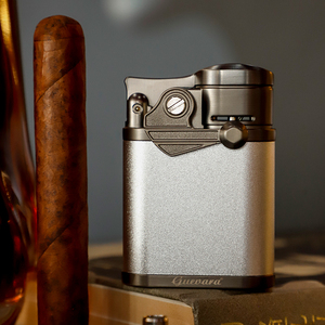 Encendedor de Cigarros Moderno de Aleación de Zinc con Logotipo Personalizado, Llama de 4 Jets, Recargable con Butano, Resistente al Viento, Portátil, Accesorios de Lujo para Cigarros - Product Image 3