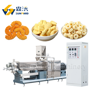 Precio de fábrica Línea de producción de aperitivos Nueva extrusora para granos Aperitivos inflados Anillos de maíz Planta de fabricación de aperitivos de relleno de núcleo - Product Image 2