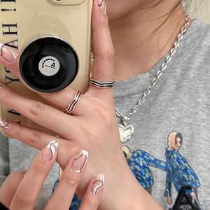 Silver Ruitai S925 Sterling Silver Red Striped <b>Ring</b> Geometric Design Adjustable <b>Opening</b> Index Finger Unisex Jewelry - Product Image 4
