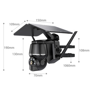 2024 New panel năng lượng mặt trời 4MP 4 gam PTZ máy ảnh ngoài trời ICAM + 1080p không dây năng lượng mặt trời an ninh <span class=keywords><strong>wifi</strong></span> Pin điện mạng Máy ảnh - Product Image 5