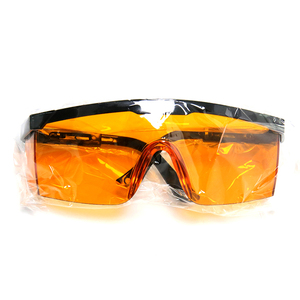 Lunettes de sécurité de laboratoire légères (30g) orange, bloquant la lumière LED bleue et violette 405nm 460nm, verres orange, pour blanchiment dentaire, OEM - Product Image 1