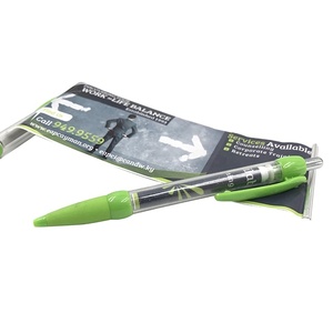 Stylos à bille rétractables en plastique de haute qualité avec logo personnalisé 0,5 mm, bannière déroulante et drapeau publicitaire pour promotions et publicité - Product Image 4