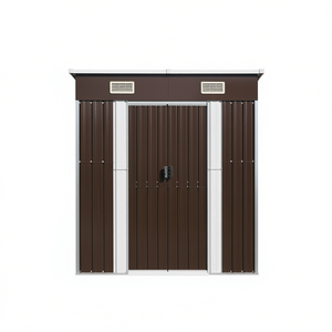 Caseta de Jardín de Acero Galvanizado Marrón 8x6, Solución de Almacenamiento Premium para Uso en Exteriores - Product Image 1