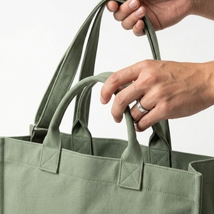 Custom Logo Size <b>Printed</b> Tote Bag Eco Friendly Recycled Reusable Plain <b>Large</b> Organic Cotton Canvas Tote Bag - Product Image 4