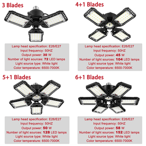 Tầng Hầm Barn Hội Thảo Bay Cao 6500K 6 + 1 Có Thể Điều Chỉnh Tấm E26/E27 Cửa Hàng 150W Biến dạng Trần LED Nhà Để Xe Ánh Sáng - Product Image 5