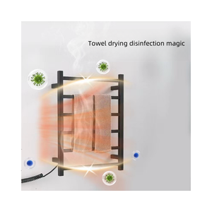 Porte-serviettes chauffant intelligent, <span class=keywords><strong>radiateur</strong></span> électrique pour serviettes, chauffe-serviettes avec Wifi pour salle de bain - Product Image 1
