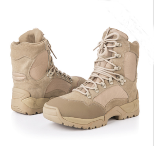 Botas Tácticas de Desierto y Selva TSB45, Impermeables y Transpirables, de Gamuza Genuina Color Marrón Claro Arena, Tallas 38 a 44 - Product Image 1