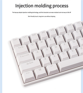 68-Keys Wired Mechanical Gaming Keyboard Custom Spanish Teclado 60% Keyboard Rgb Switch Hot Swap Gaming <b>Mini</b> Mechanical Keyboard - Product Image 6