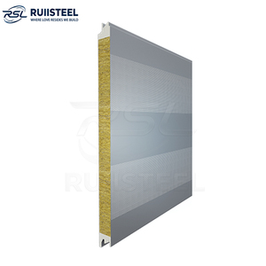 Panel Sándwich Metálico Duradero, Panel Sándwich <span class=keywords><strong>de</strong></span> Lana <span class=keywords><strong>de</strong></span> Roca Prefabricado, Fácil <span class=keywords><strong>de</strong></span> Instalar con Precios Económicos <span class=keywords><strong>para</strong></span> Almacenamiento <span class=keywords><strong>de</strong></span> Automóviles - Product Image 6
