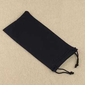 Fabrik-Großhandel Schwarzes Mikrofaser-Brillenetui Weiches Sonnenbrillen-Etui in Rechteckform aus Stoff Brillenbeutel - Product Image 2