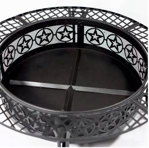 Brasero extérieur en acier pour feu de bois, idéal pour camping, jardin, barbecue et table de jardin - Product Image 5