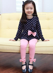 Conjuntos de Ropa Little Bow Suits, Conjuntos de Ropa para Niños de Fábrica con Volantes - Product Image 3