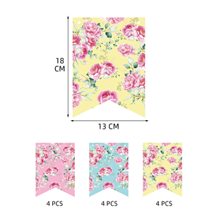 Child Parties Tea Party Theme Decor Baby Shower Birthday Backdrop Fish Shape Garland <b>Banner</b> - Product Image 2