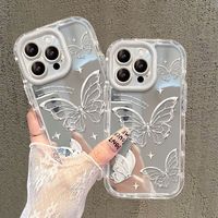 Coques de Téléphone Luxe Papillons Miroir Antichoc Personnalisables pour iPhone 17 Air 16 15 Plus Pro Max 14 13 12 11 – Offre Spéciale