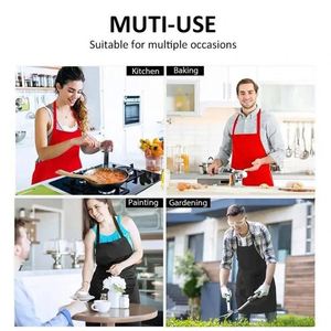 <b>Cheap</b> Bulk Aprons for Family Reunion Custom Logo Cooking <b>Gift</b> Promotional <b>Set</b> Personalized Kitchen Bib Apron for Party Event - Product Image 6