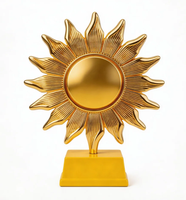 Trophée personnalisé de haute qualité en alliage de zinc poli et gravé, en forme de pyramide, pour sports, natation, ping-pong, avec boîte cadeau créative pour entreprises