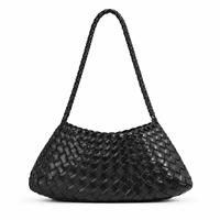 Sac à bandoulière chic pour femme, tricoté, avec fermeture éclair et fermoir, doublure en polyester, idéal pour les soirées, les trajets quotidiens et les rendez-vous galants – Nouvelle collection très prisée