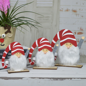 Fatti a mano di Festa <span class=keywords><strong>Feltro</strong></span> Di Natale Gnome Regali Nordic decorazione della Casa Tavolo elf Figurine - Product Image 2
