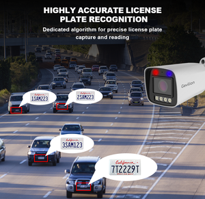 תמיכה מקצועית בזיהוי לוחיות רישוי (<span class=keywords><strong>LPR</strong></span>) ברזולוציית 4K HD עם תוכנה, מצלמות לבנות ועם רשימות לבנות/שחורות של <span class=keywords><strong>LPR</strong></span> - Product Image 3