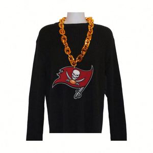 Custom Logo Oversized High-Density EVA Lighted Foam <b>Plastic</b> Chain Big LOGO <b>Letter</b> Medal Necklace for Sport Fans - Product Image 1