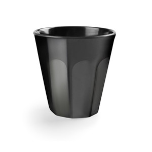 Bicchiere in melamina nera da 12 oz per uso quotidiano - Product Image 1
