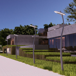 Farola LED de 3m, Aleación de Aluminio, IP65, Impermeable, Lámpara Exterior para Parque, Jardín, Villa, Plaza - Product Image 2