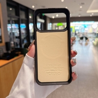 Étui de téléphone en cuir pour iPhone 17 Air 16 15 14 13 12 11 Pro Max, coque arrière antichoc avec charge magnétique sans fil
