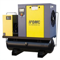 Compresseur d'air à vis rotatif HPDMC PACK15-TA 15KW 20HP 460V 3Ph 81CFM 125psi 80Gal avec sécheur ASME, garantie 5 ans, filaire et stationnaire