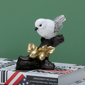 Ornamenti Creativi e Semplici in Resina a Forma di Uccello in Stile Europeo Moderno, Decorazioni per Soggiorno, Mobile TV/Vetrina, Artigianato per la Casa, Piccole Dimensioni - Product Image 3