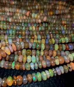 Opalite d'Éthiopie Welo, pierres précieuses naturelles, perles lisses, qualité exceptionnelle certifiée, prix de gros par carat, fabrication de bijoux - Product Image 2