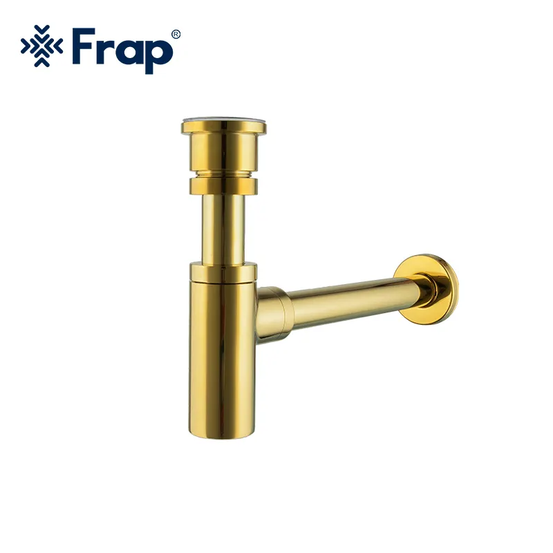 Frap Messing Wastafel Sifon Afval Pijp Afvoer Voor Wastafel Water Drainage Fles Trap Drain Muur Uitbreiding Voor Wastafel Afval f82-3