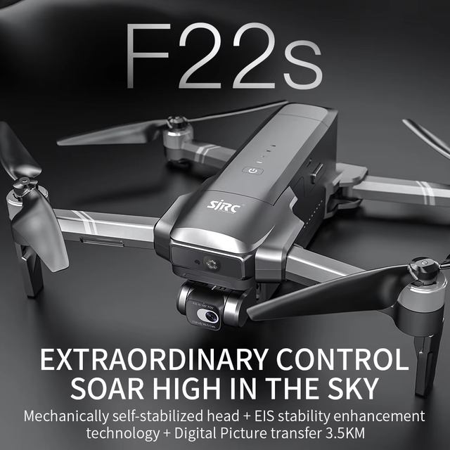 Outdoor SJRC F22 S2 PRO+ Professional Drone 40min Flight Time 4K GPS Dual Camera 6KM Transmission Foldable