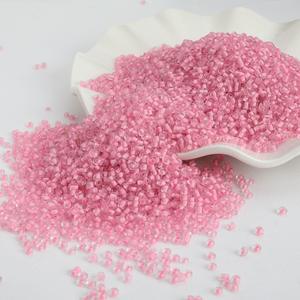 Venta al por mayor, paquete de 450G a granel, 3mm, corazón fluorescente teñido, cuentas de mijo de cristal, cuentas de cristal de Murano y cuentas de vidrio - Product Image 3