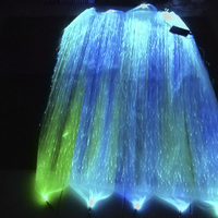 Tissu en fibre optique lumineux LED, matériaux textiles RGBW, robe, rideau, nappe, banquet, mariage, restaurant, indice de protection IP68