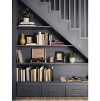 Armoire de conception intelligente sur mesure sous l'escalier Rangement sur mesure Maximiser l'espace Chambre irrégulière Armoire sur mesure de qualité supérieure