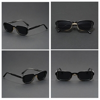 Lunettes de soleil unisexes tendance à monture intégrale, cadre rectangulaire étroit, logo personnalisé, protection UV400 %, fabrication d'échantillons
