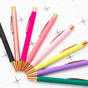 Promotional Custom Logo Rose Gold Ball <b>Pen</b> Advertising Ballpoint <b>Pen</b> Retractable Metal <b>Pens</b> - Product Image 5