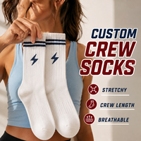 Chaussettes de sport réutilisables tendance, logo de marque OEM, motif artistique personnalisé, plusieurs tailles pour la course à pied, la marche, le tennis, le basketball, le sport quotidien