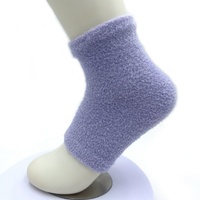 Chaussettes hydratantes à l'huile essentielle Vera, chaussettes de spa en nylon doux à demi-doigts pour les pieds secs et gercés, soin de la peau pendant la nuit