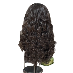 Perruque à fermeture en dentelle ondulée naturelle, 100 % cheveux humains bruts vietnamiens, extensions de cheveux vierges d'un seul donneur, qualité supérieure, perruque brute - Product Image 5