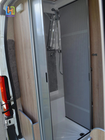 Plastique Camping-car Cuisine Douche PVC ABS Volet Roulant Latte Tambour Porte RV Toilette Porte Pour Caravane Salle De Bains accessoires