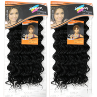 Extensions de cheveux synthétiques BELEZA, tissage bouclé, 16 pouces, 160g, couleur naturelle, extensions de cheveux à ondulations profondes