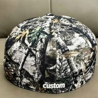 Gorras de Béisbol de Camuflaje con Estampado Hip Hop, Fabricante Mayorista, Visera Plana, Bordado 3D, Gorra de Camuflaje Personalizada